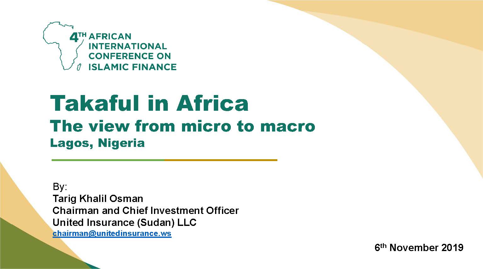 <center> Takaful in Africa : <br> The view from micro to macro </center>